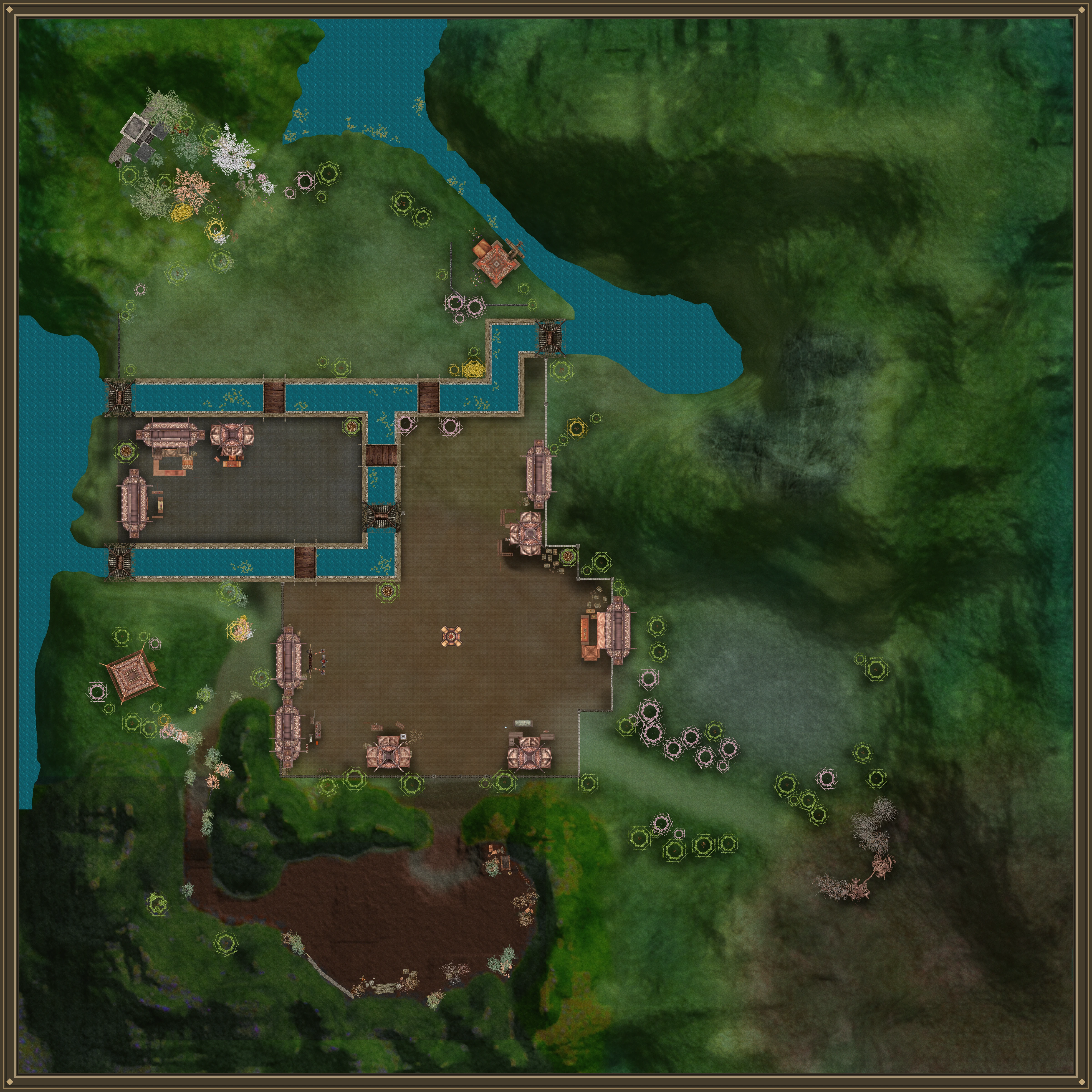 The terrain and village of Prairie